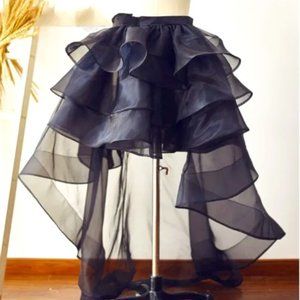 High-Low Black long skirt